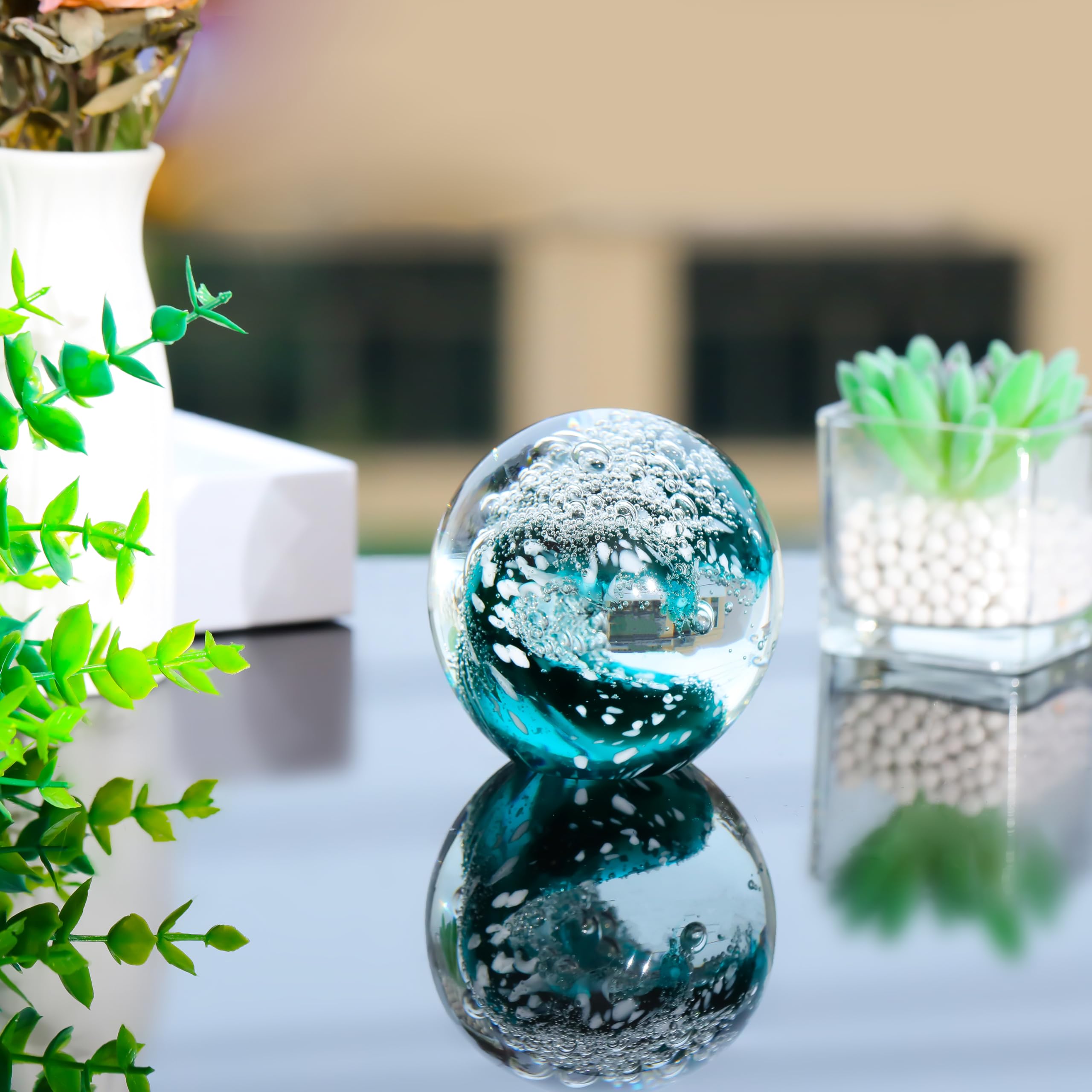Qianwei gift-ready crystal ball in an elegant box.