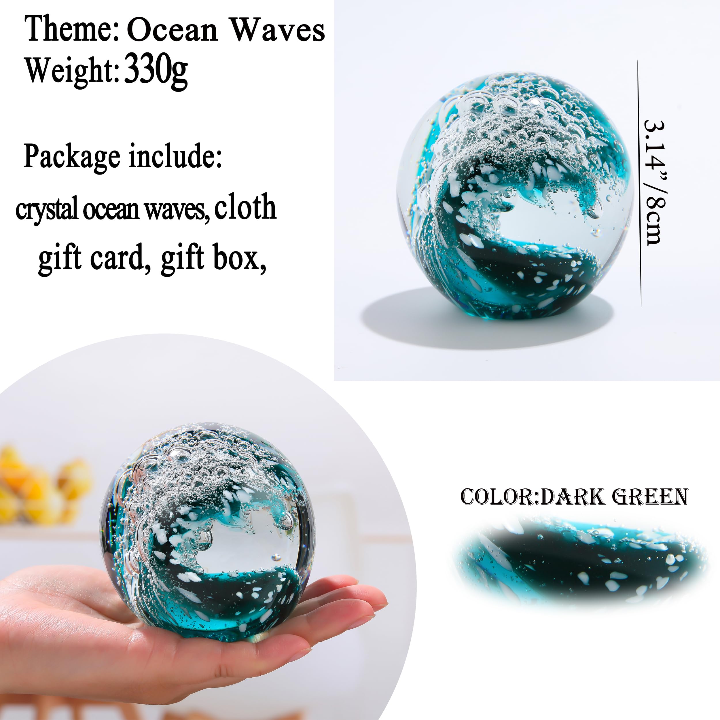 Qianwei crystal ball shows high clarity and bright reflections for display.