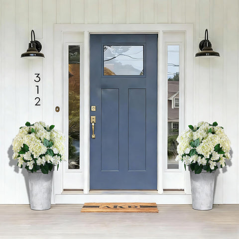 QIANYUN 20-inch full lush hydrangea set of two for fuller porch display