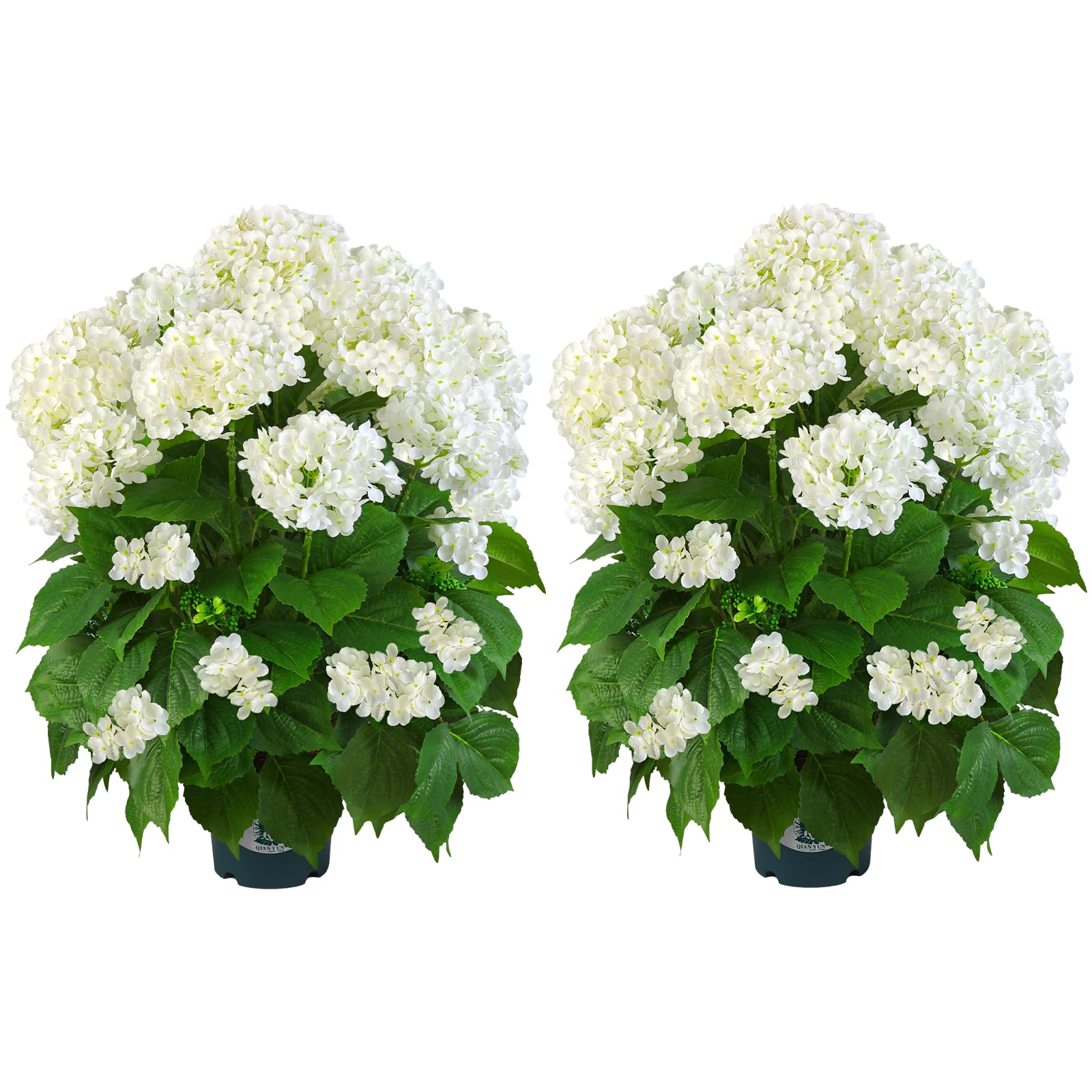 QIANYUN artificial hydrangea tree 29in with dense greenery for living spaces