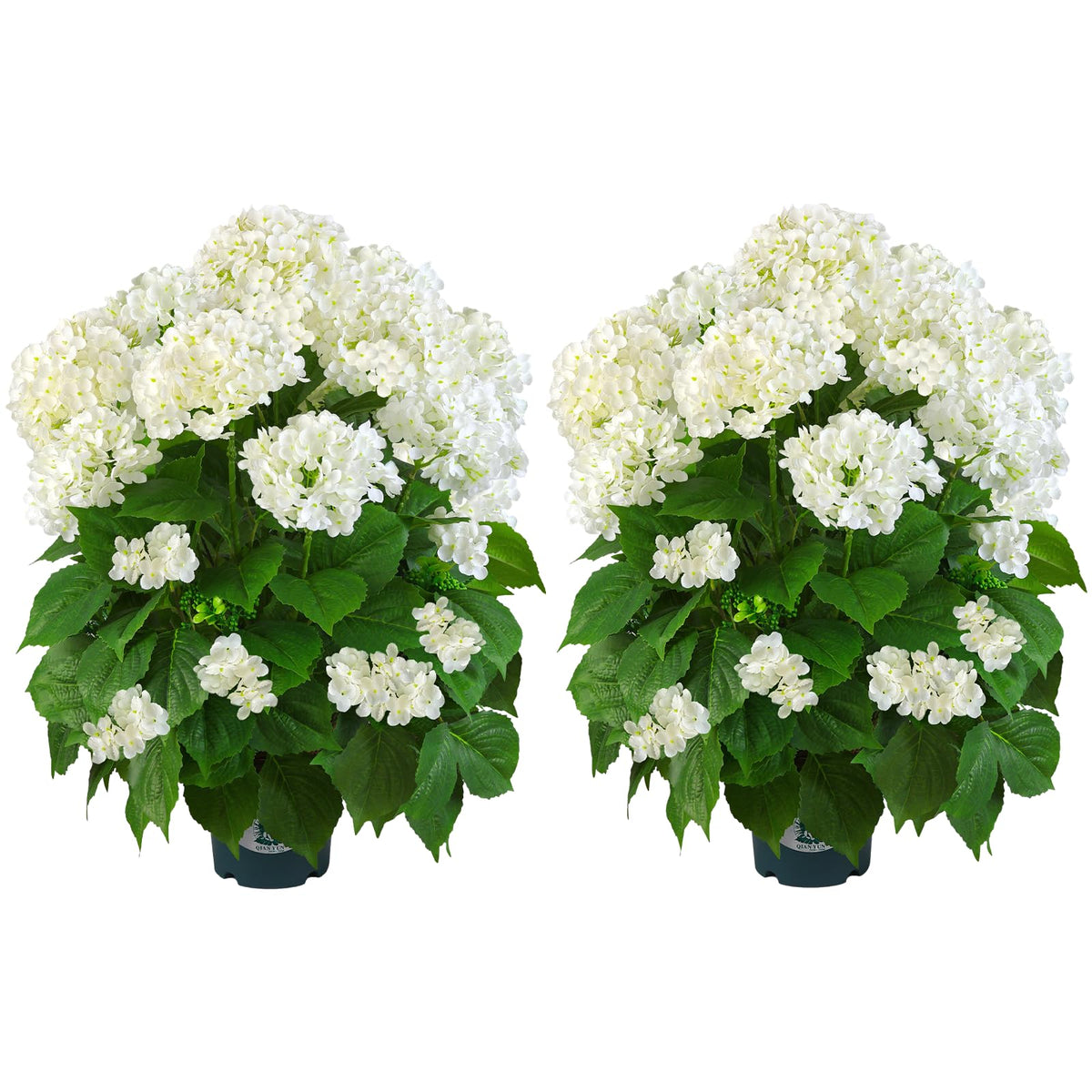 QIANYUN artificial hydrangea tree 29in with dense greenery for living spaces