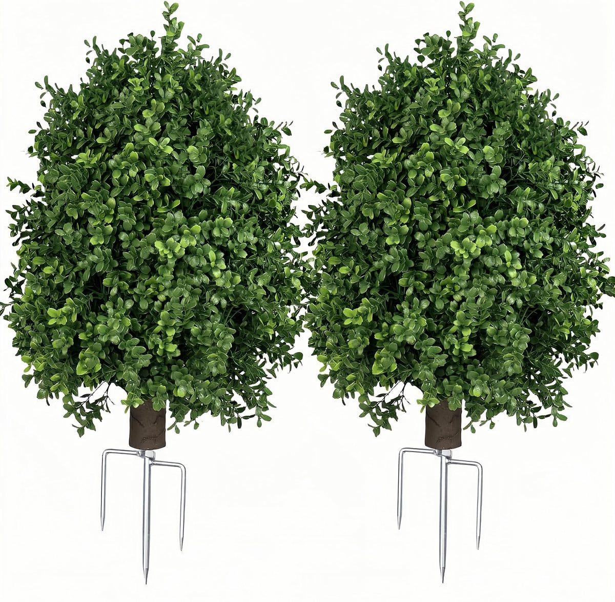QIANYUN boxwood topiary ball on outdoor porch enhances curb appeal with evergreen charm