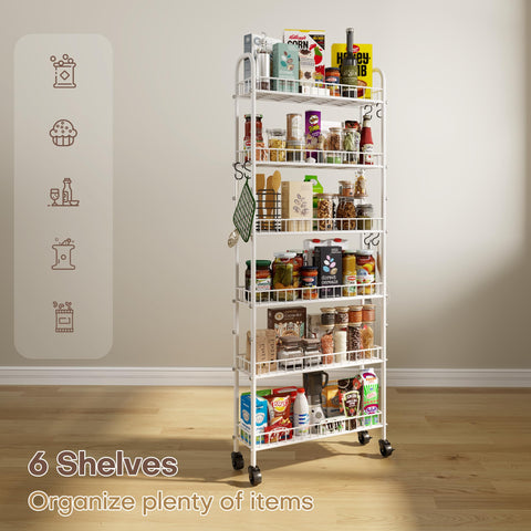 Qiaoxuan bathroom utility cart for toiletries and towels.