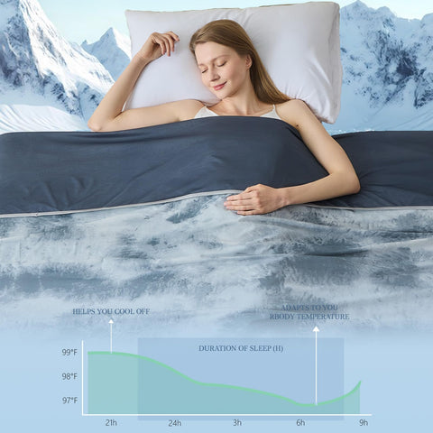 Qieryun blanket on a cozy sofa for sweat-free lounging.