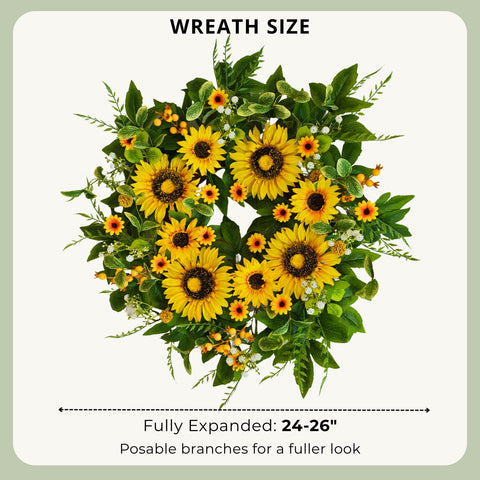 Qiexuxing durable base provides sturdy support for year-round front-door decor.