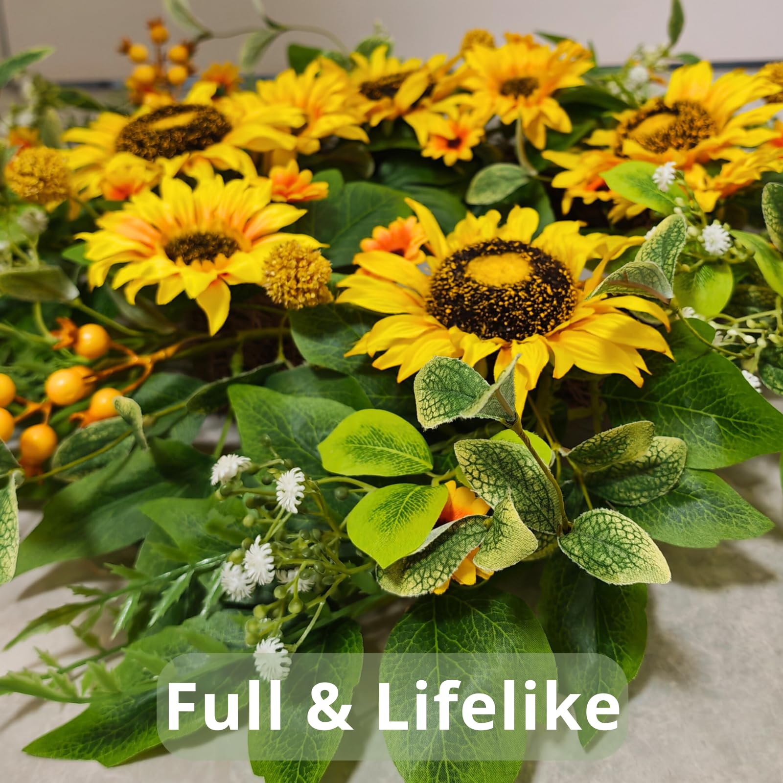 Qiexuxing gift-ready wreath suits housewarmings and spring decor.