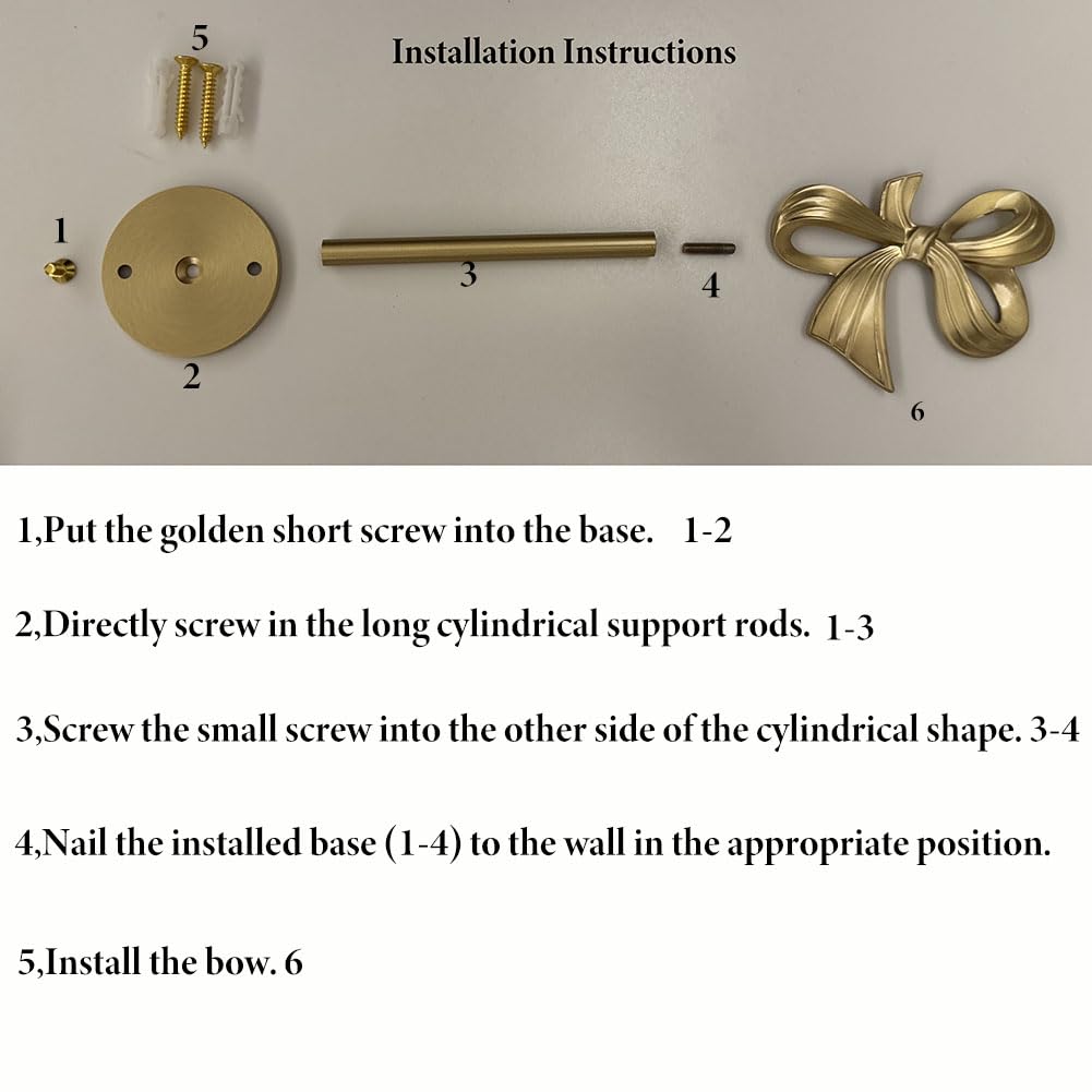 QIIODATD brass holdbacks act as decorative wall hooks for accessories.