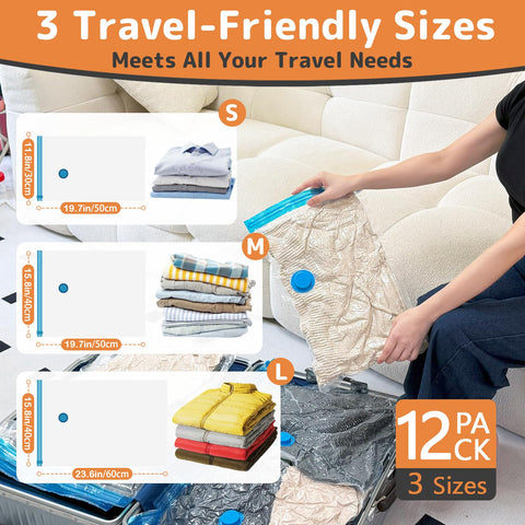 QIJIAYI dual-zipper seal ensures airtight closure for secure packing.
