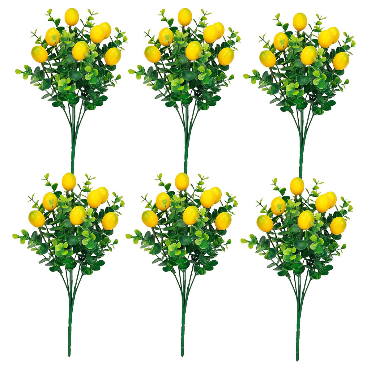 Qiknird artificial lemon branch lemons for a year-round centerpiece.