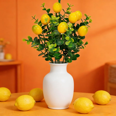 Qiknird dining room decoration lemon stems for farmhouse charm.