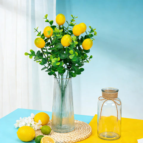 Qiknird outdoor-friendly lemon stems for patio displays.