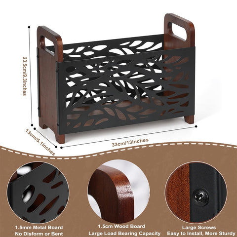 QILICHZ floor standing magazine rack in a cozy living space.