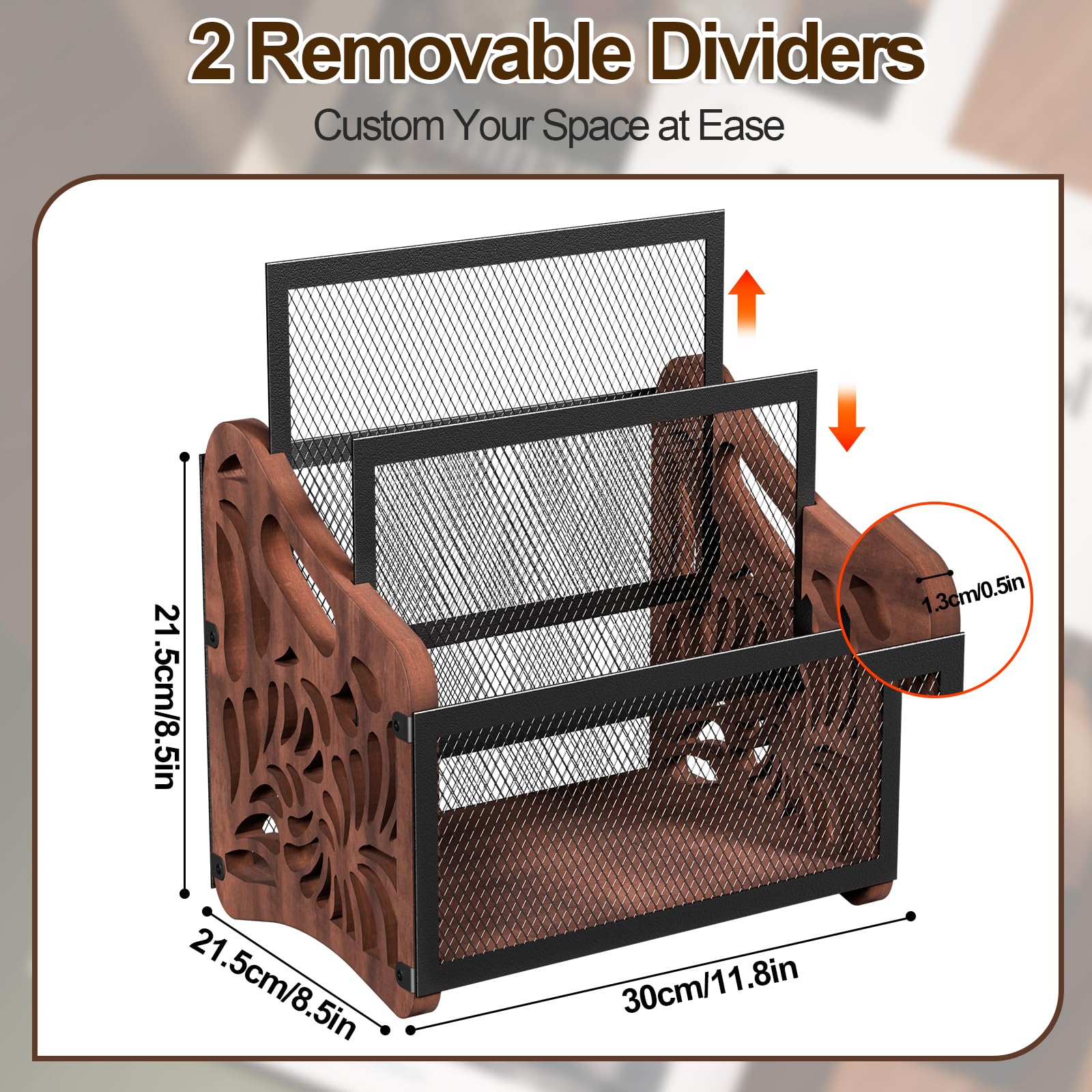 QILICHZ versatile storage for books, newspapers, and mails