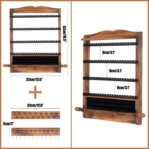 QILICHZ wall-mounted earring holder provides easy access daily.