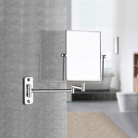 QiMH foldable design helps maintain a tidy vanity when not in use.