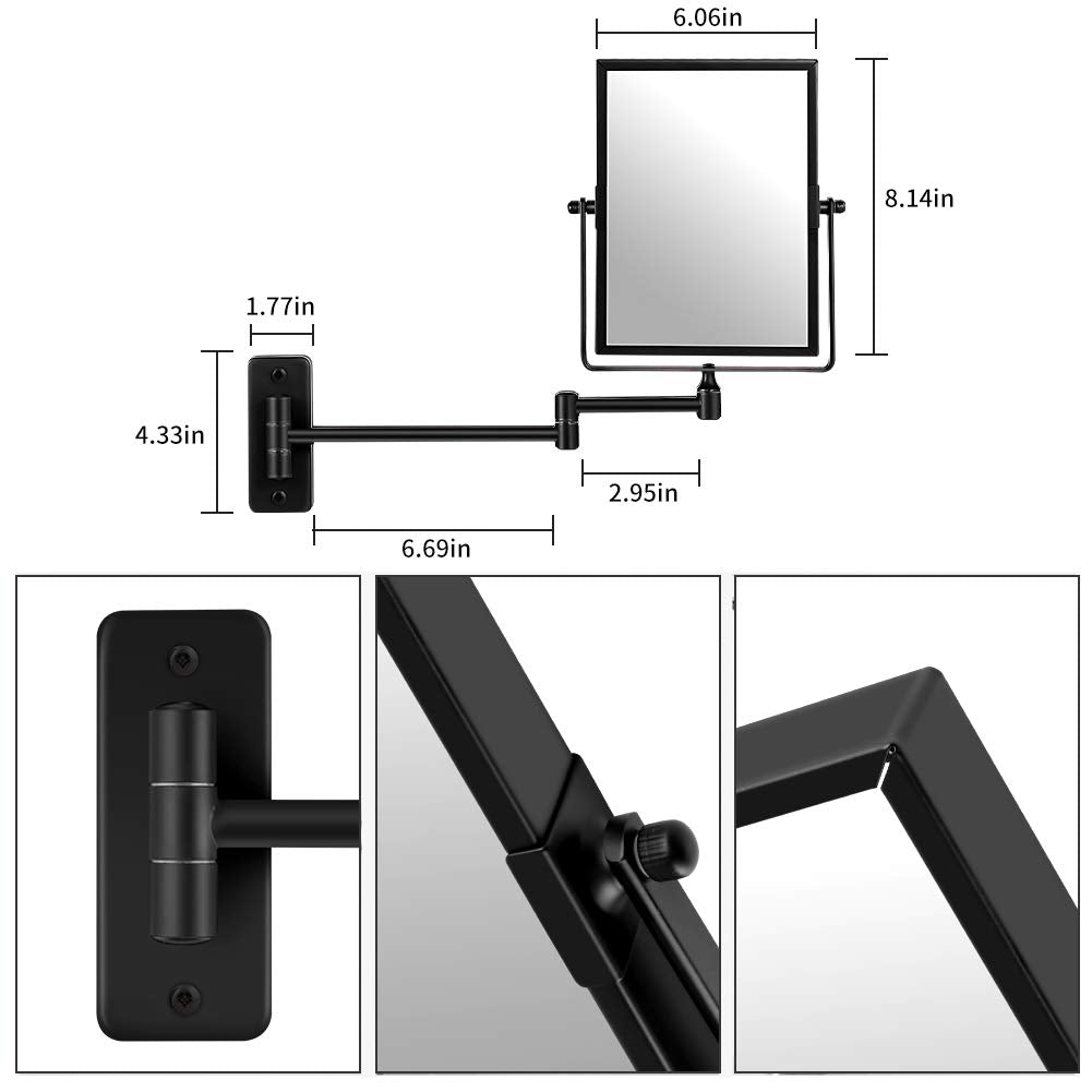 QiMH vanity mirror fits bedrooms and bathrooms and vanity spaces.