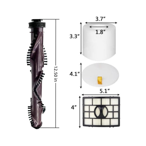 QINAN roller brush for NV651 maintains strong suction on stairs and rugs.