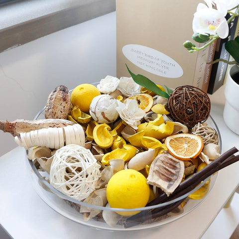 Qingbei Rina decorative potpourri filler complements any season and style at home.
