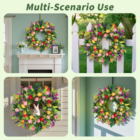 Qingbei Rina front-door wreath suitable for indoor and outdoor spaces