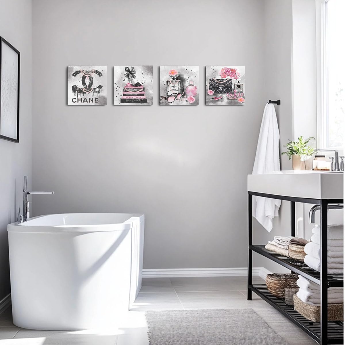 QINGTAI pink fashion pieces suit cafes, hotels, and stylish bedrooms.