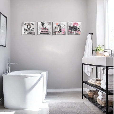 QINGTAI pink fashion pieces suit cafes, hotels, and stylish bedrooms.