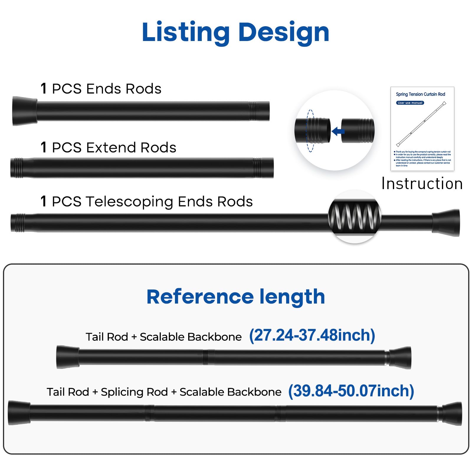 QINGYUN tension rod installation instructions for quick setup