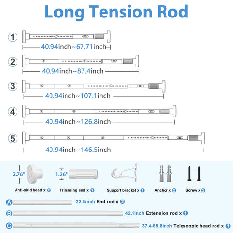 QINGYUN spring mechanism rod shows quick one-click extension