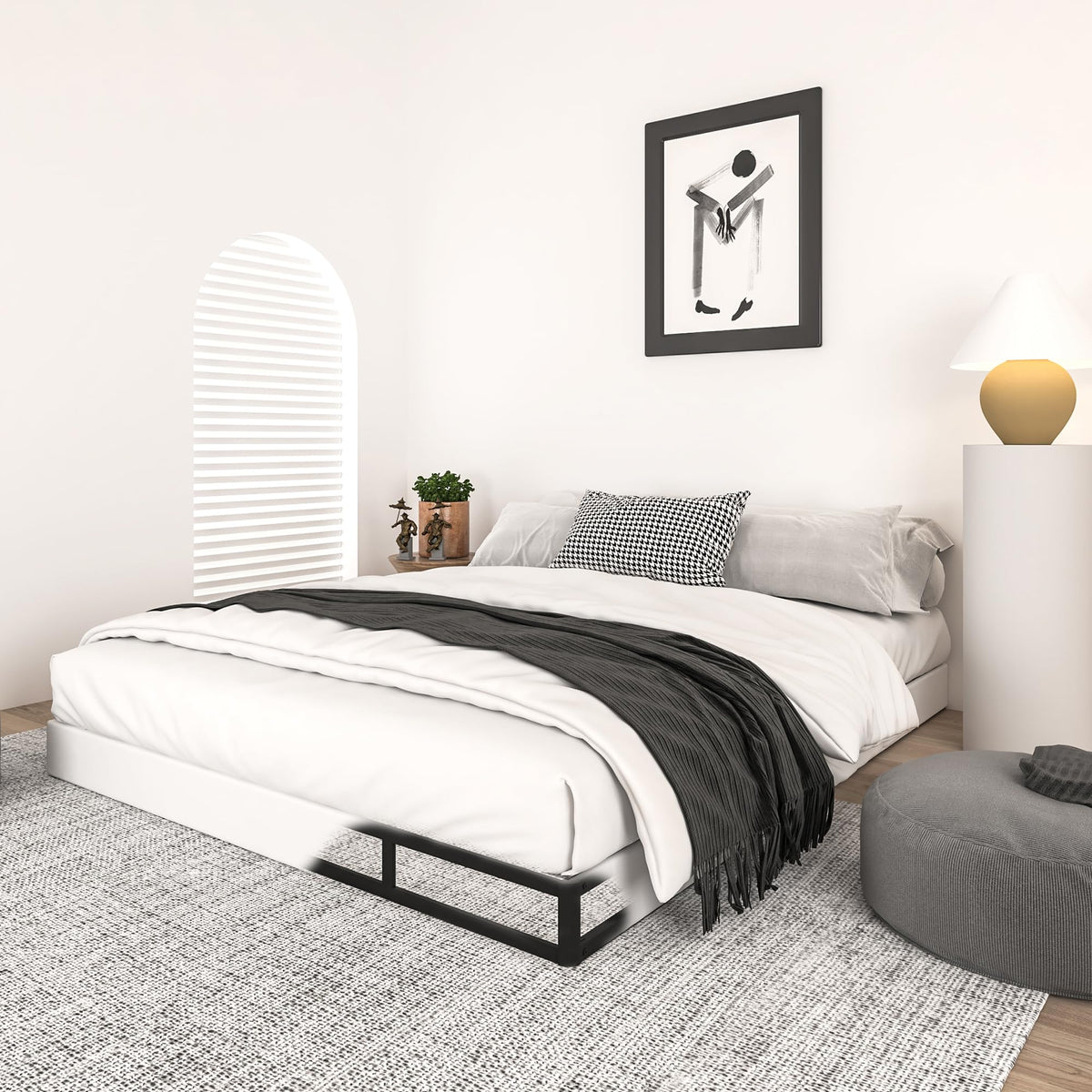 Qingzhou 5 Inch Box Spring full side view highlights sturdy support and durability.