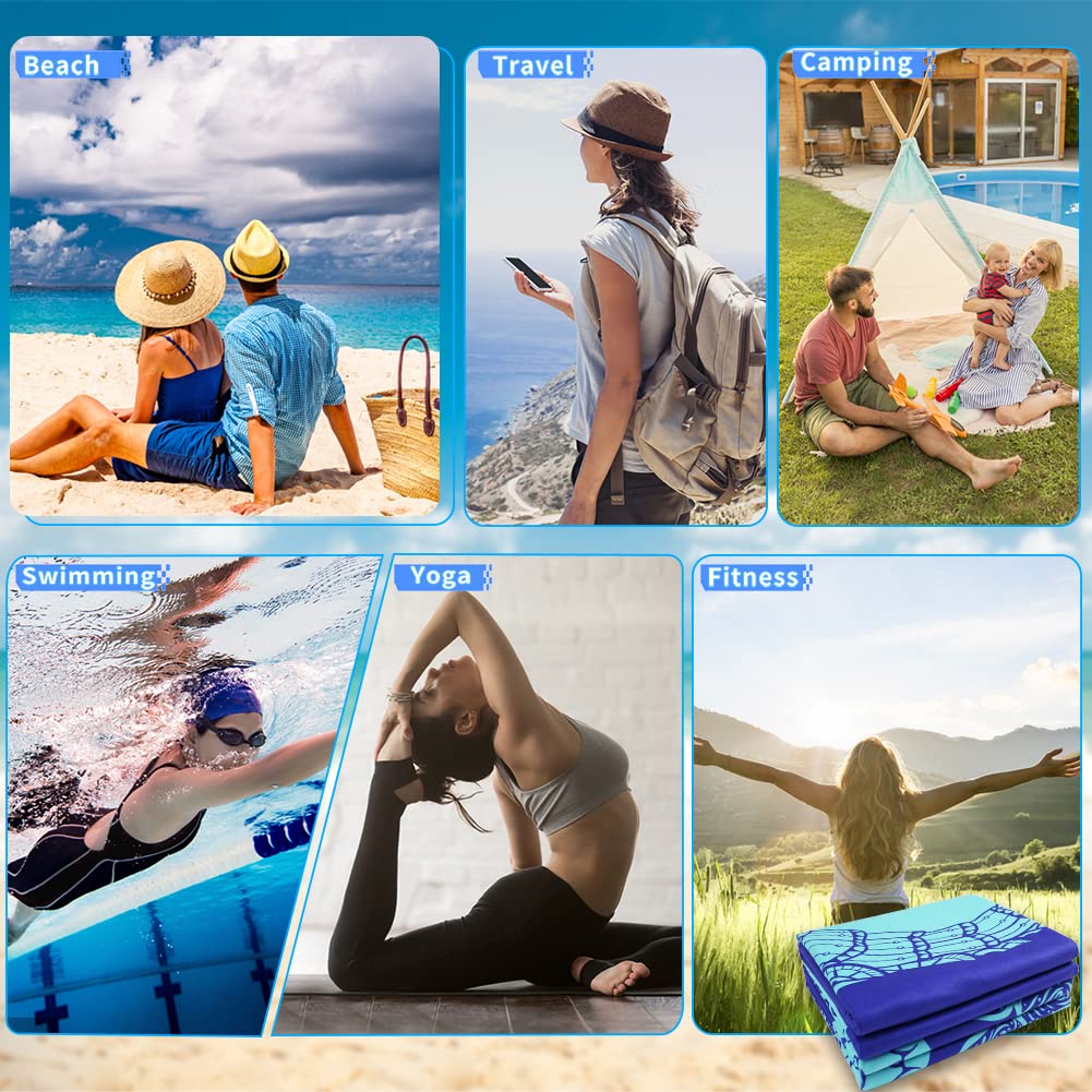 Qinqinamu gift-ready towel set ideal for beach lovers and swimmers.