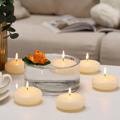 qinxiang 24-pack floating candles ready for large gatherings