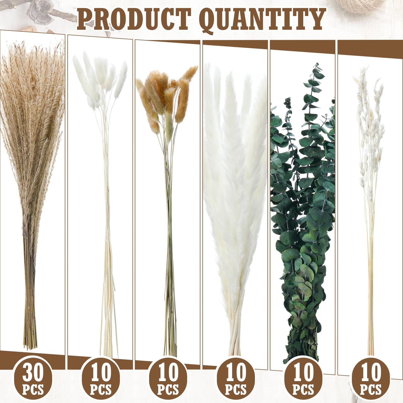 Qinyoung clear glass jars with linen rope for centerpiece setup