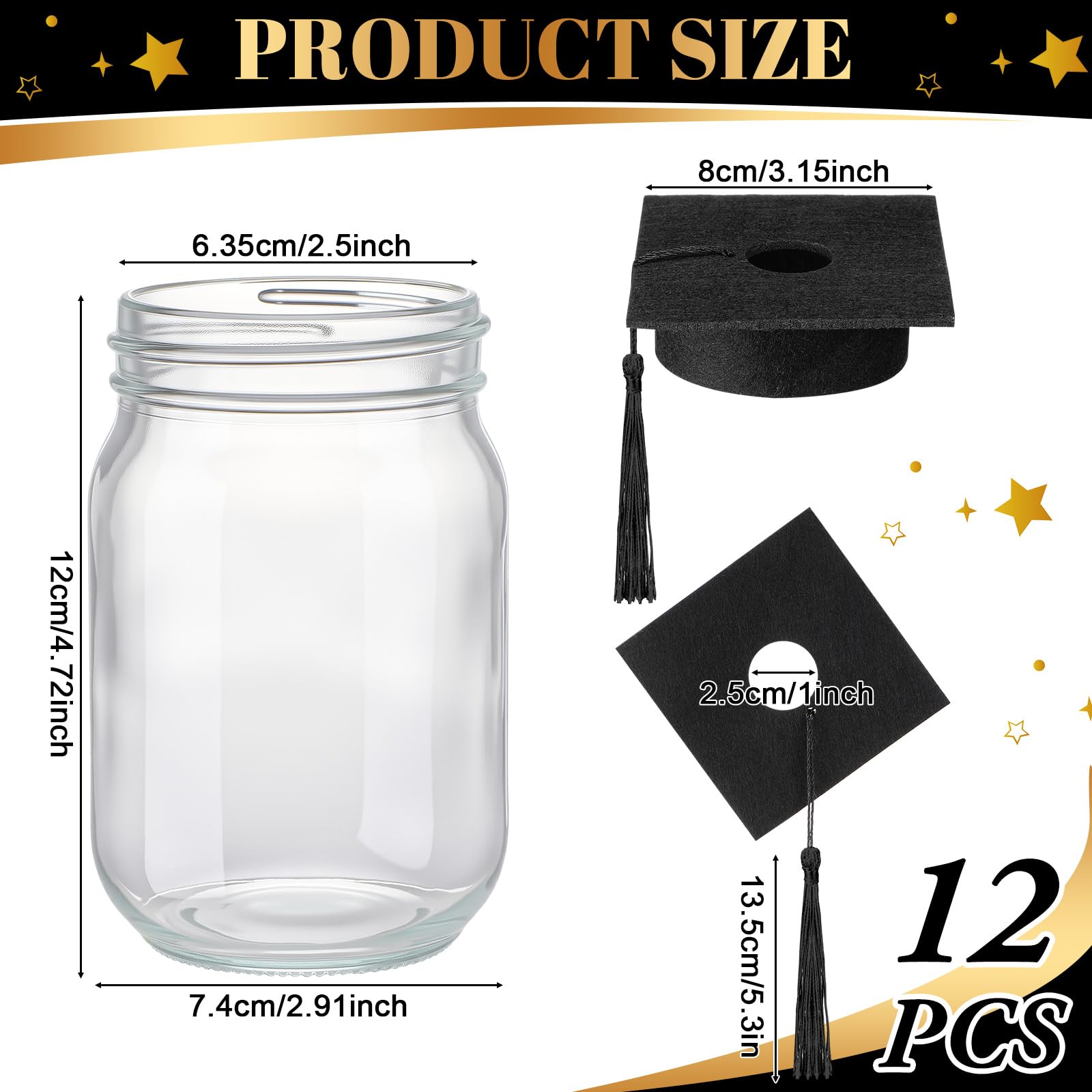 Qinyoung graduation cap jar tassel close-up for elegant decor