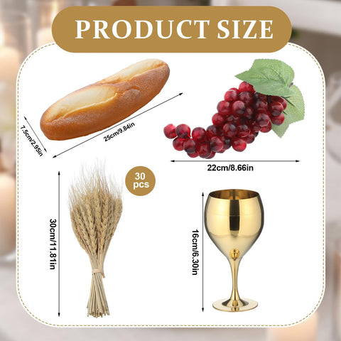 Qinyoung Holy Communion lifelike bread enhances sacred table decor.