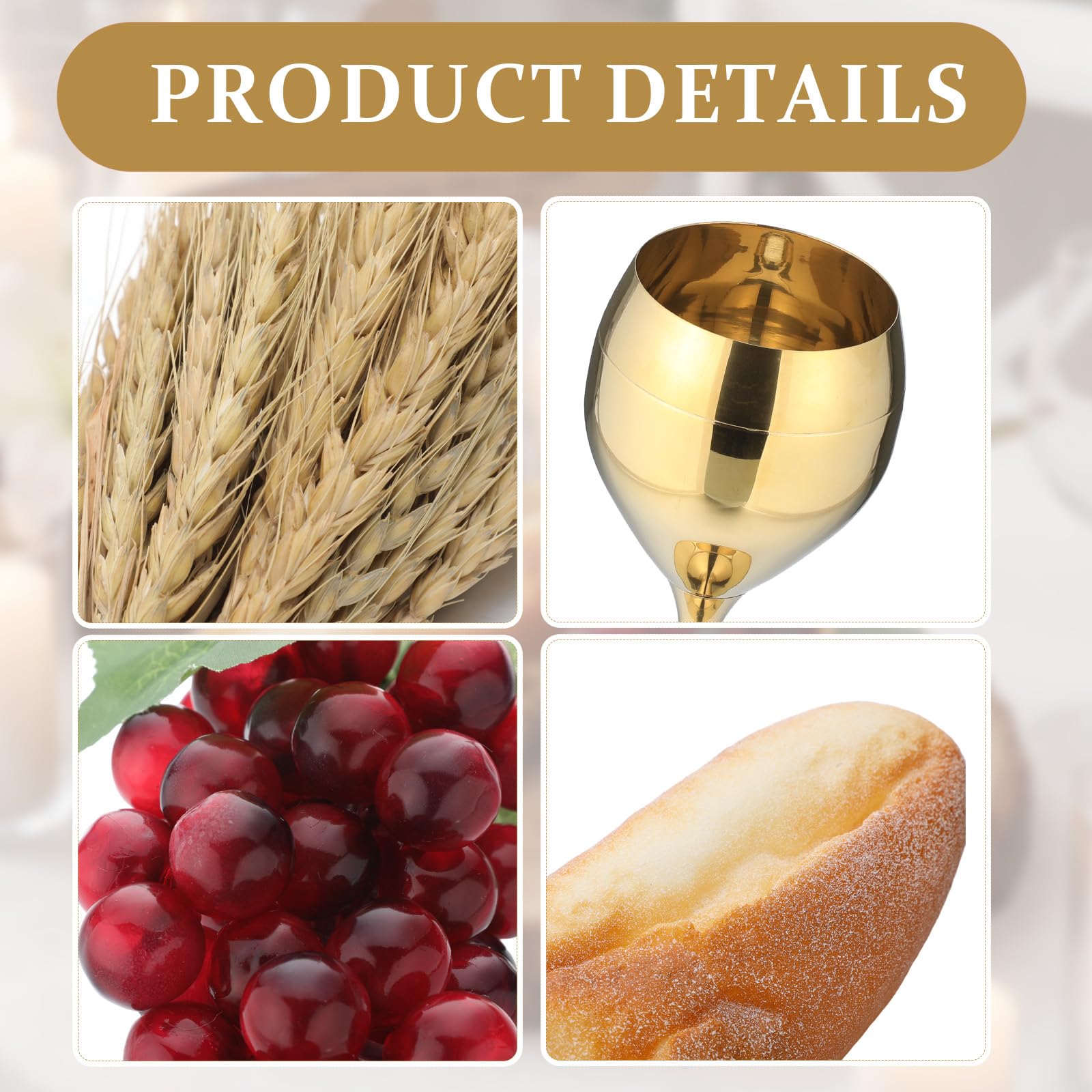 Qinyoung Holy Communion wheat 30-stalk arrangement adds abundance.