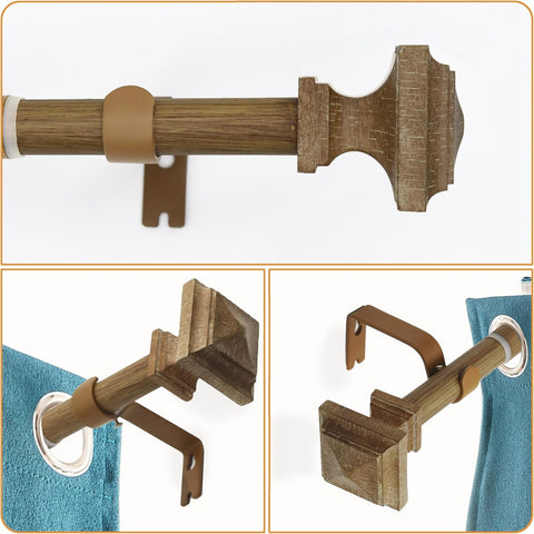QITERI adjustable rod spans 32-88 inches for flexible fit in any room.