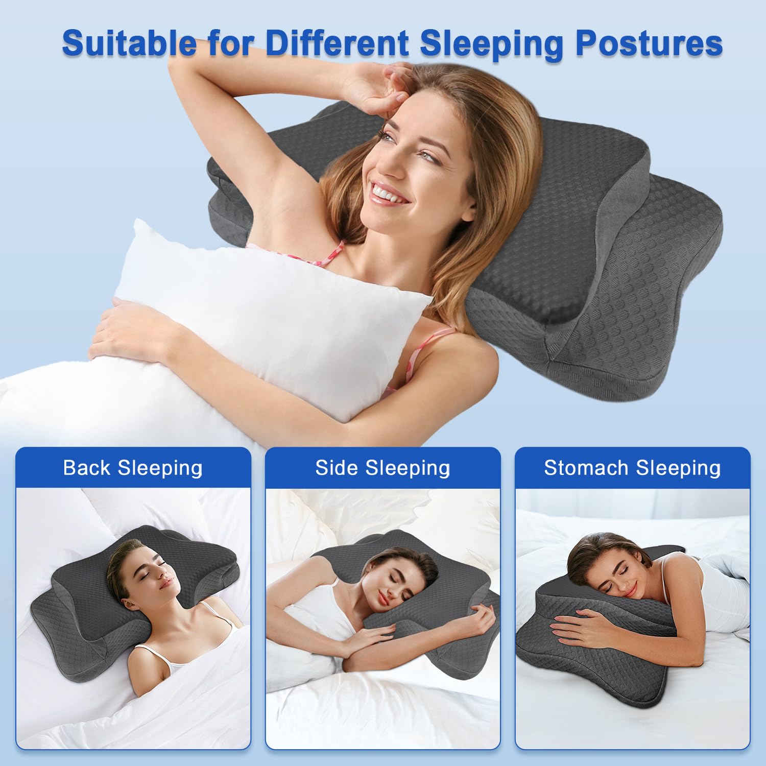 QIUBABYO breathable ice silk pillowcase stays cool and fresh all night.