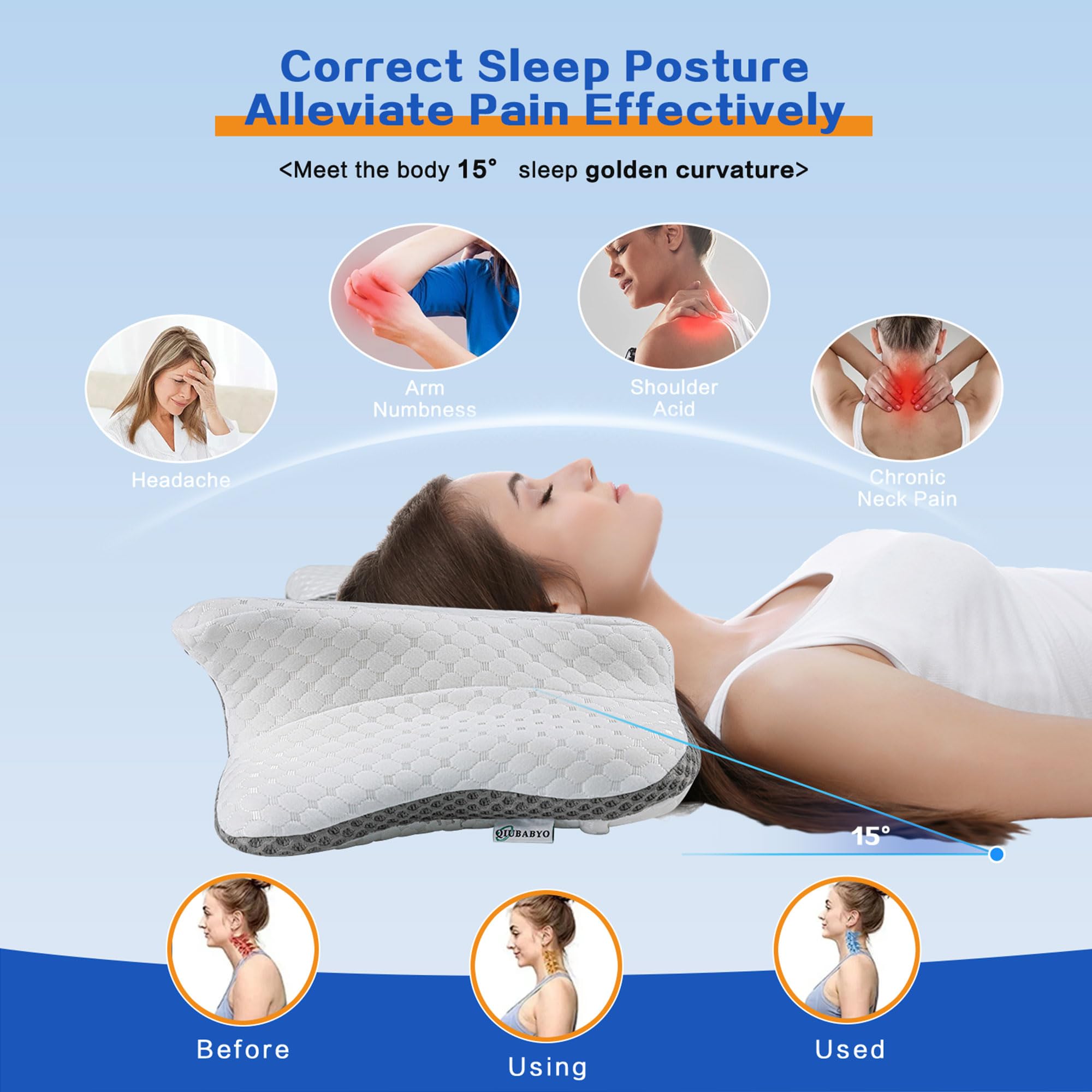 QIUBABYO CertiPUR and Oeko-Tex foam ensures odorless, durable support.