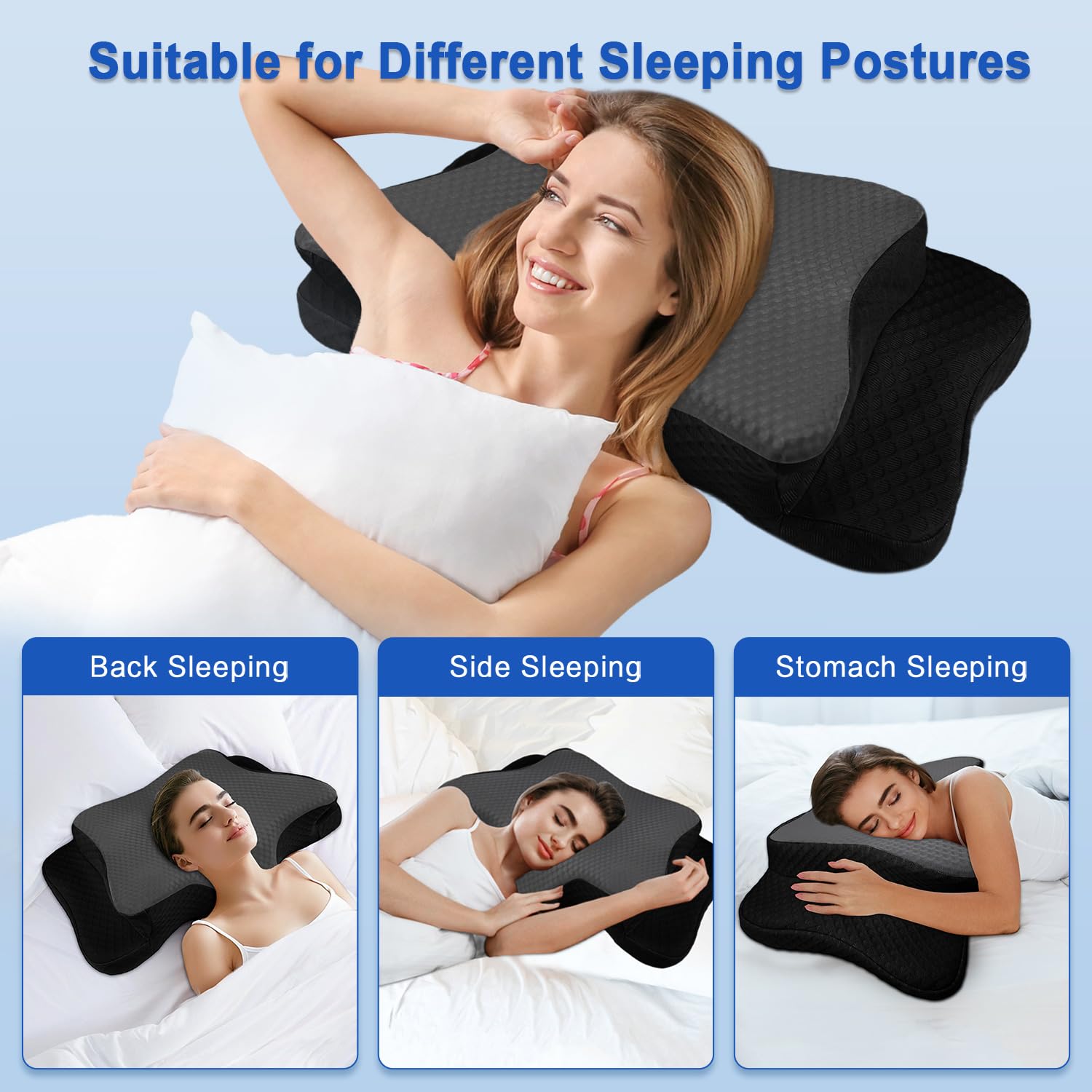 QIUBABYO odorless, durable memory foam maintains shape for lasting comfort.