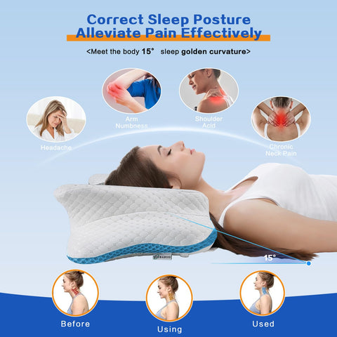 QIUBABYO orthopedic pillow meets CertiPUR-US standards for safe, comfortable nights
