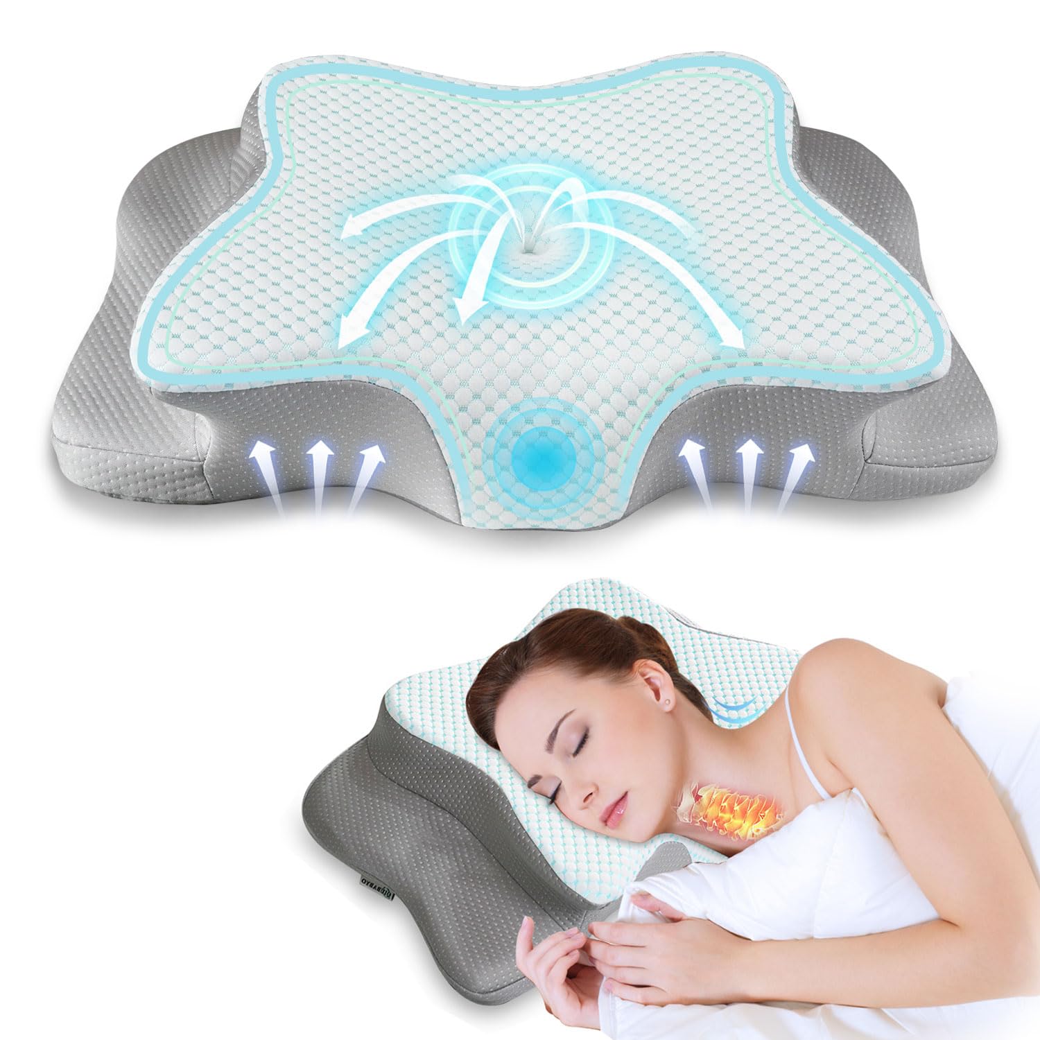 QIUBABYO premium pillowcase is removable and easy to clean