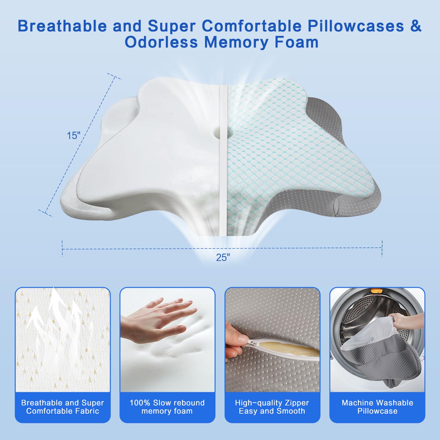 QIUBABYO certified foam ensures safe materials and long lasting comfort