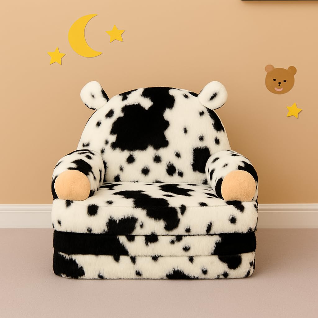 QIUODO cow-pattern design adds playful charm to rooms.
