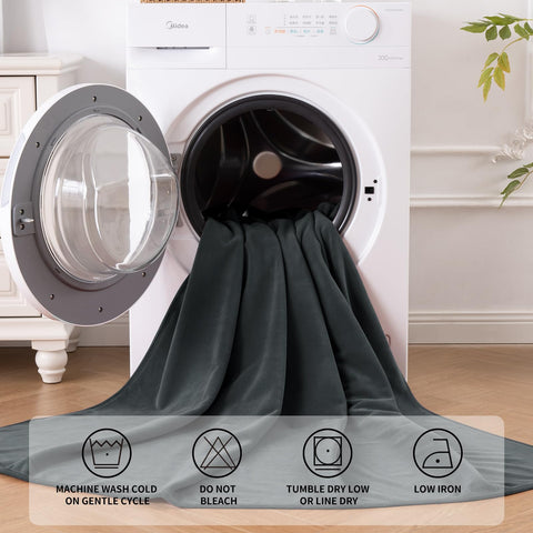 QiyI easy-care blanket is machine washable for busy households.