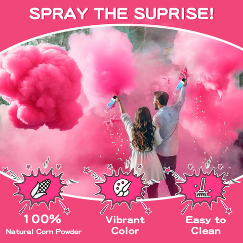 QIYVLOS gender reveal extinguisher blue powder burst for cinematic moments