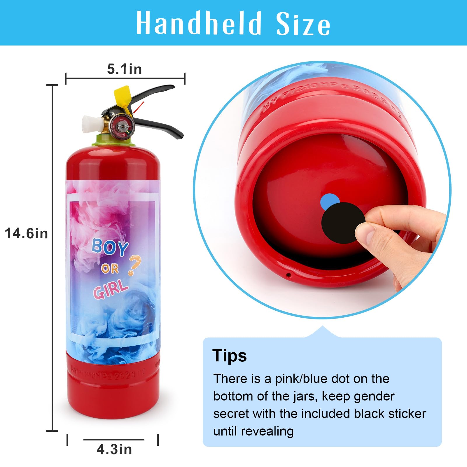 QIYVLOS safety notice card clarifies non-functional extinguisher usage