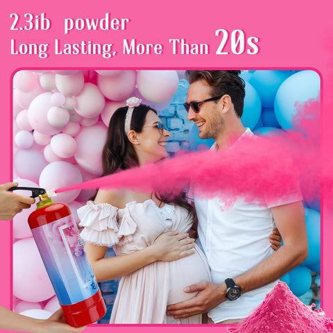 QIYVLOS two-pack gender reveal devices ready for two moments