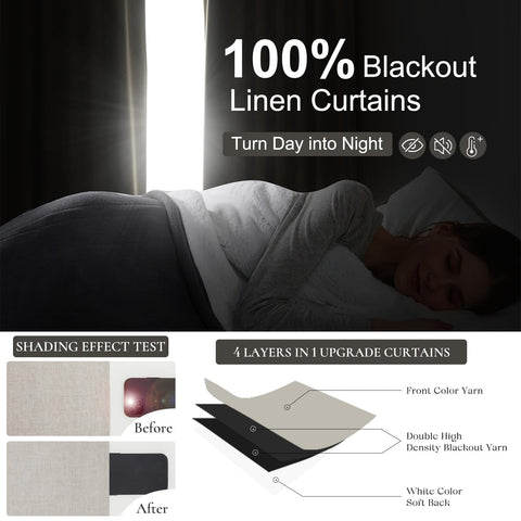 QJmydeco birch off white drape adds neutral warmth to rooms.