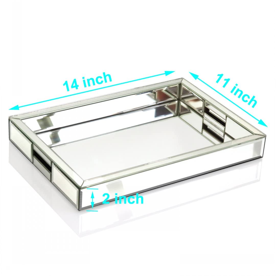QMDECOR bedroom jewelry tray with soft velvet base protects surfaces