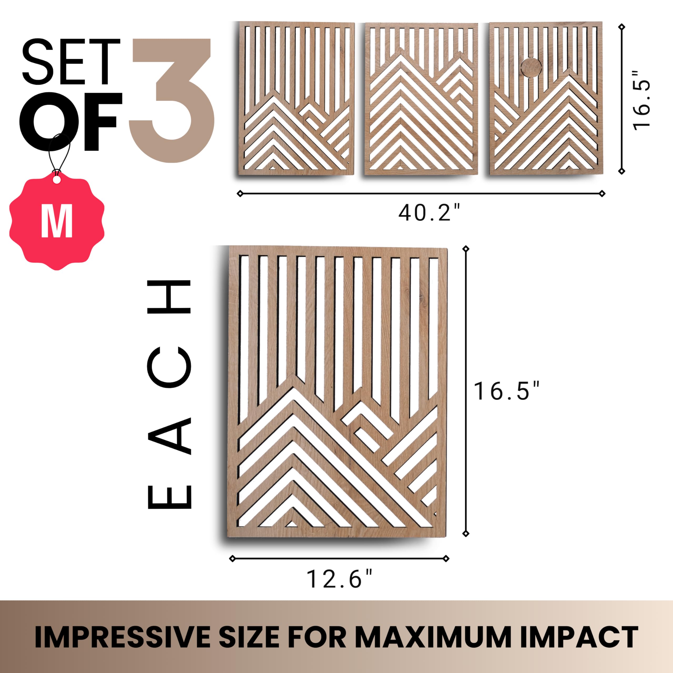 qmmp modern wooden wall sculpture oak sun accent enhances bedroom ambience
