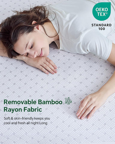 Qocismile bamboo cover texture emphasizing temperature regulation and skin-friendly comfort.